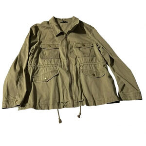 Daisy Fuentes women's PXL military green Utility Jacket